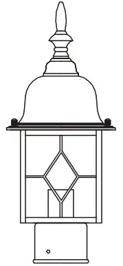 Harbor Breeze AL0344MORB Outdoor Post Light Outdoor Post Light - cover
