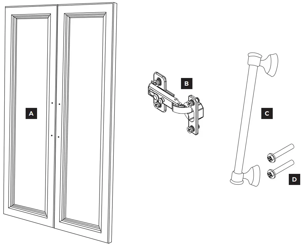 CLOSETMAID 4594 4595 4611 4613 Door Kit - fig2