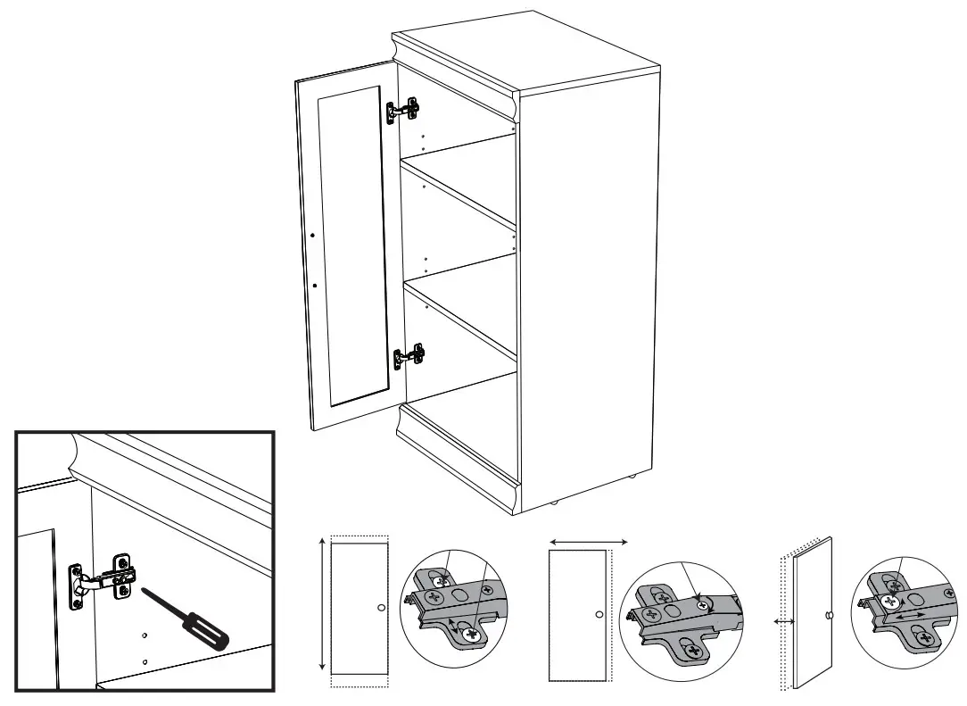 CLOSETMAID 4594 4595 4611 4613 Door Kit - fig7