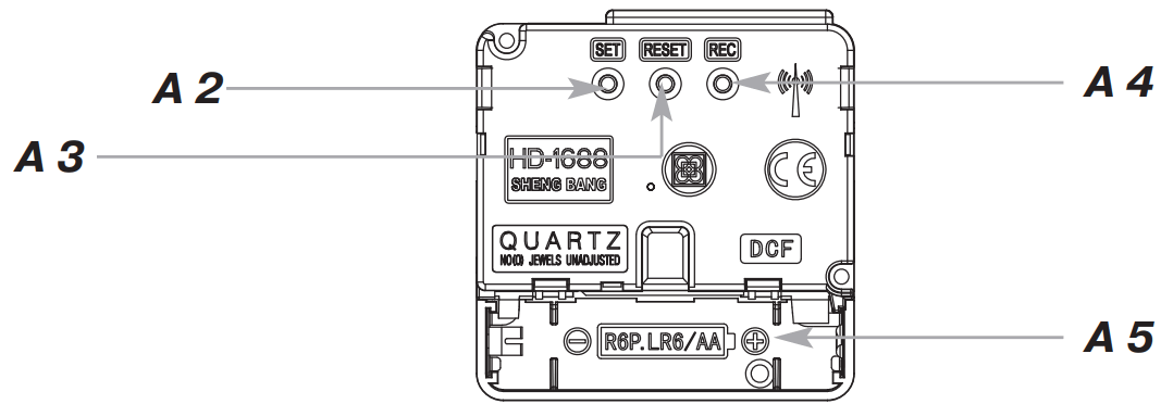 TFA 60354802 Analogue XXL Radio Controlled Clock - fig 2