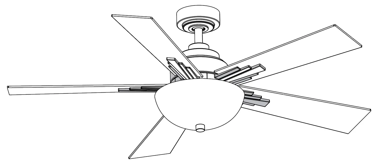 KICHLER 300345 52 Inch Vinea Ceiling Fan Natural Brass