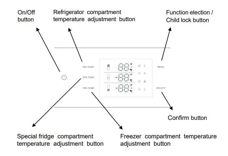 KUCHT KR360SD Refrigerator - Figure 3
