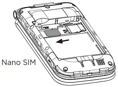 PhoneCurious Coolpad Belleza T Mobile Phone - Insert the Nano SIM card