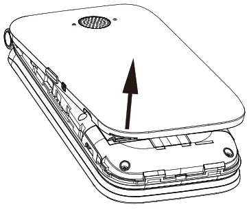 PhoneCurious Coolpad Belleza T Mobile Phone - Open the back cover