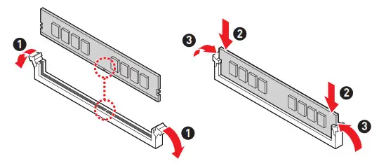 msi Z590 PRO Wi-Fi Z590-A PRO Motherboard DIMM Slots 1