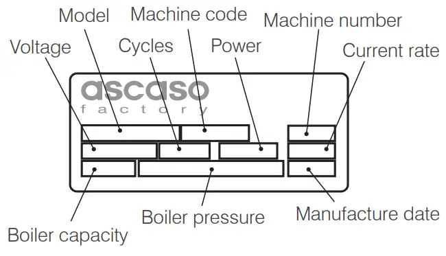 ascaso BABY T Espresso Machine - Manufacture date