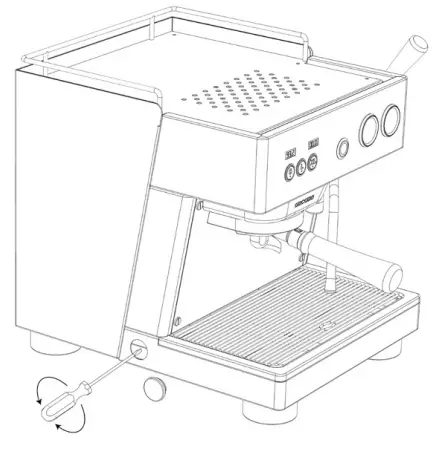 ascaso BABY T Espresso Machine - pressure regulation