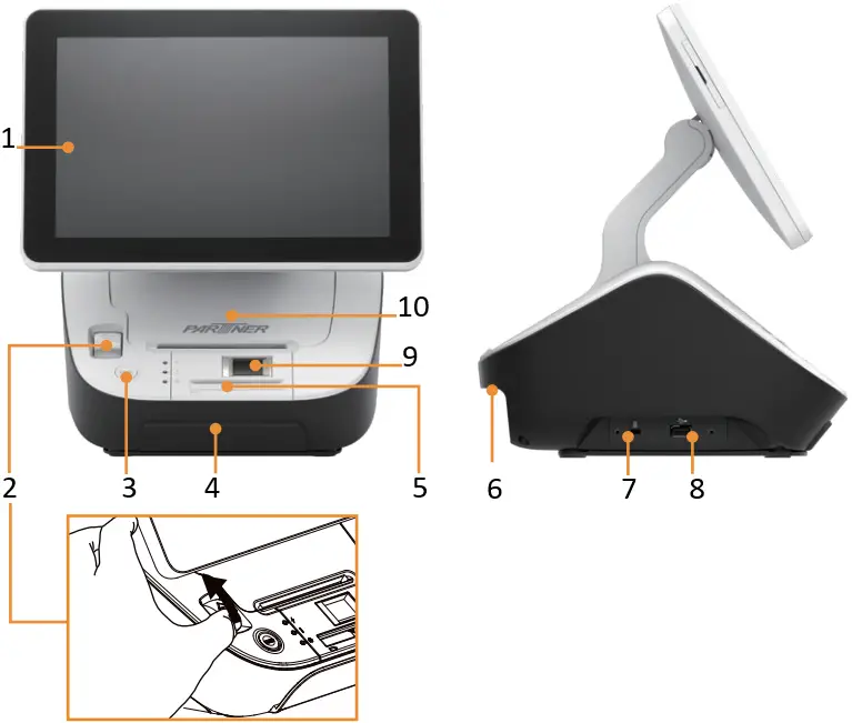 PARTNER C10-1E All In One POS Terminal System A1