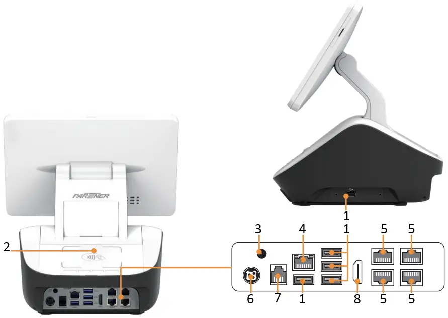 PARTNER C10-1E All In One POS Terminal System A2