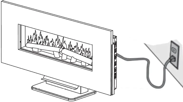 TURBRO INF36-W Electric Fireplace 04