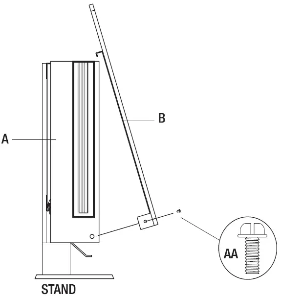 TURBRO INF36-W Electric Fireplace 24