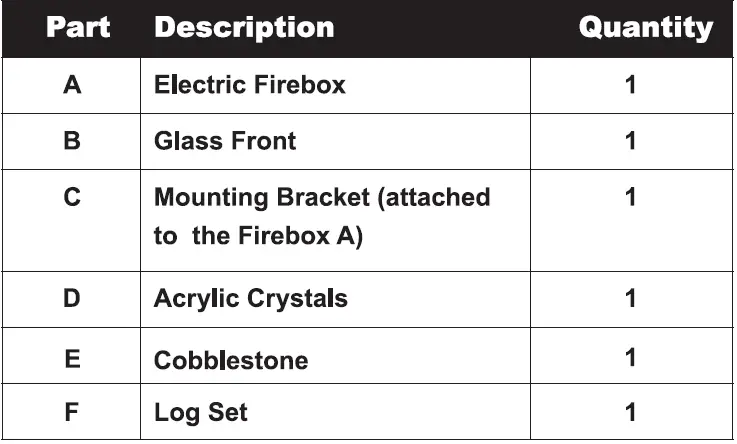 TURBRO INF36-W Electric Fireplace 32