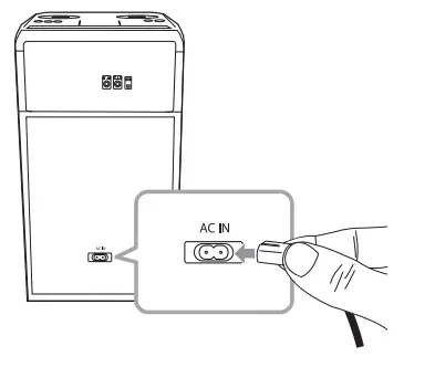 LG RNC5 High Power Speaker System - Connection
