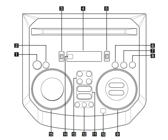 LG RNC5 High Power Speaker System - panel