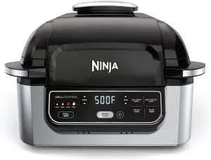 NINJA Foodi AG301 5-In-1 Indoor Electric Countertop Grill with 4-Quarts