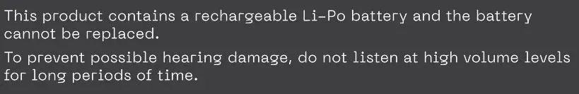 Nomadelic 23905 Active 650 True Wireless Sport Earbuds User Manual - Safety Information
