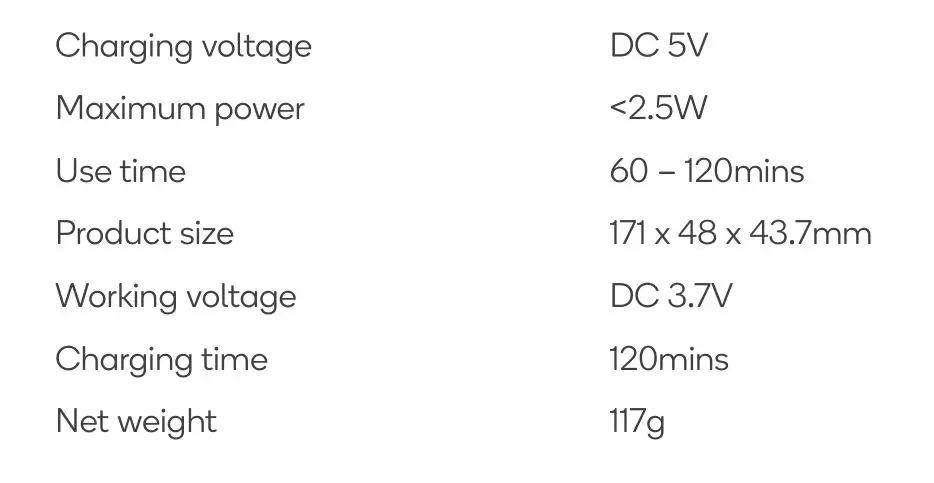 estelle Visible Silicone Blackhead Remover - SPECIFICATIONS