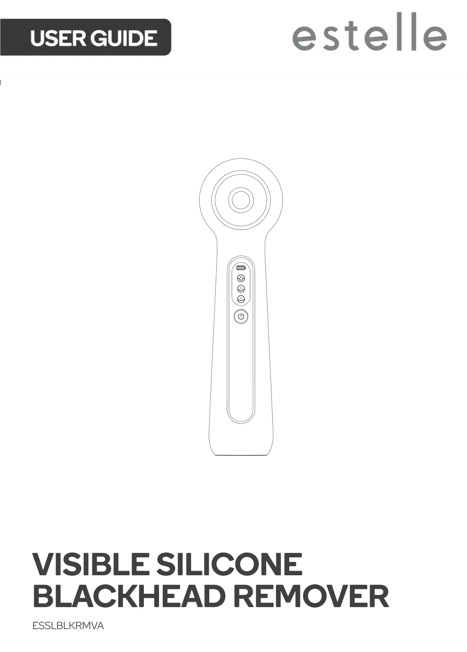 estelle Visible Silicone Blackhead Remover User Guide