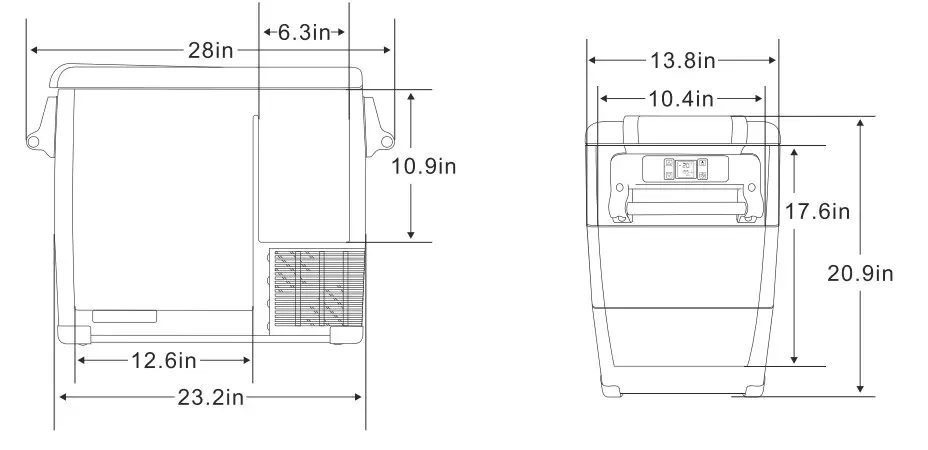 AstroAI ASIPF550G Portable Refrigerator Freezer-3