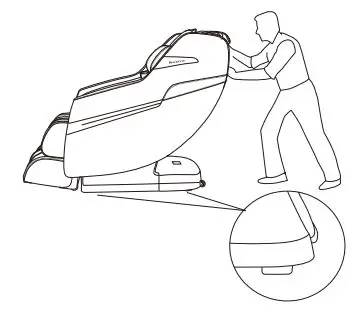 Brookstone BK-250 Chair User Manual - Move with a slight pull or push