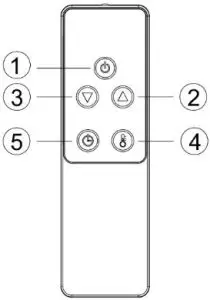 iQ heat WAVE 1500 Electric Heater - Remote Control Instructions