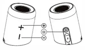 powerbass BT-200 SPLIT Portable Bluetooth Speaker-Basic