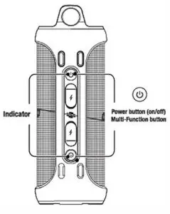 powerbass BT-200 SPLIT Portable Bluetooth Speaker-Bluetooth Indicator