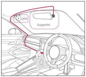 XVIEW XV4KDVR 4K Ultra HD Dash Cam - Diagram