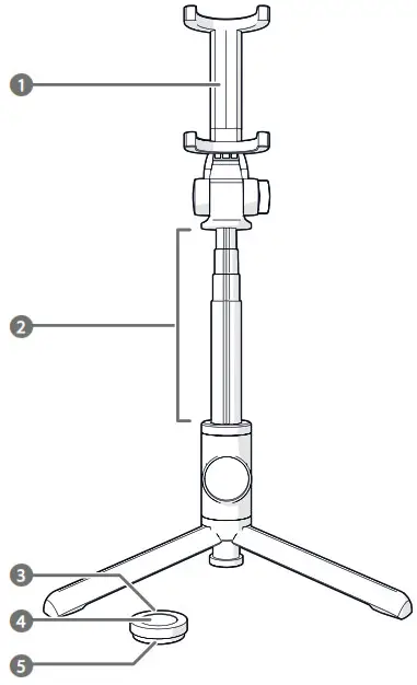 nedis SEST250BK Selfie Stick - Product Overview A