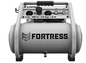 FORTRESS 56339 4 Gallon 200 PSI High Performance Hand Carry Jobsite Air Compressor