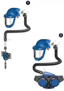 Sundstrom SR 580 Supplied Air Helmet and Visor -fig1