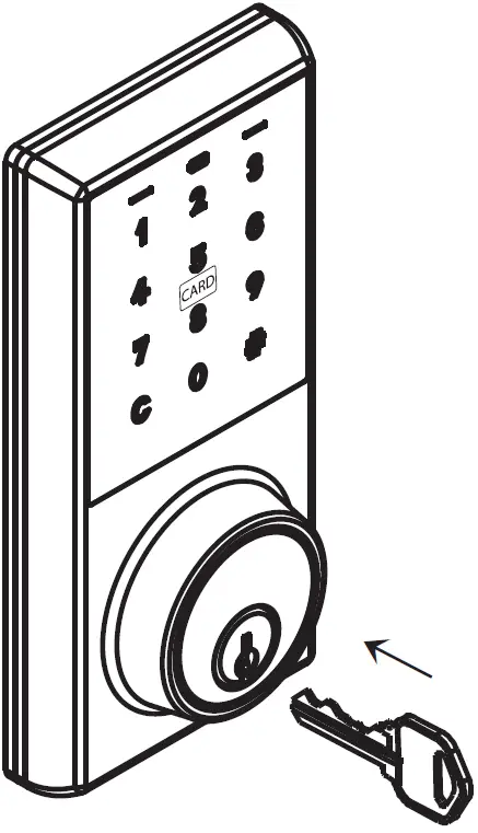 Use a Mechanical Key to Lock