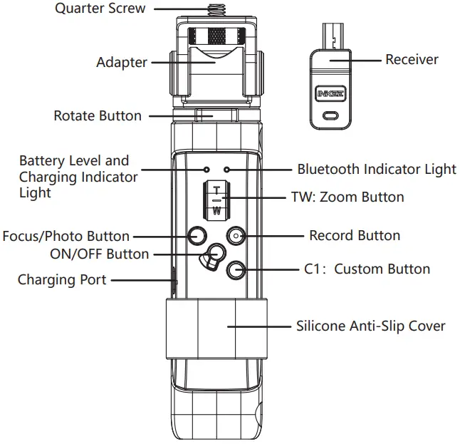 INKEE SK072 Ironbee Wireless Remote Shooting Grip -