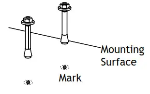 AMP Lighting AFL 401X A BZ Low Voltage Landscape Lighting - Install Expansion Bolt Anchors