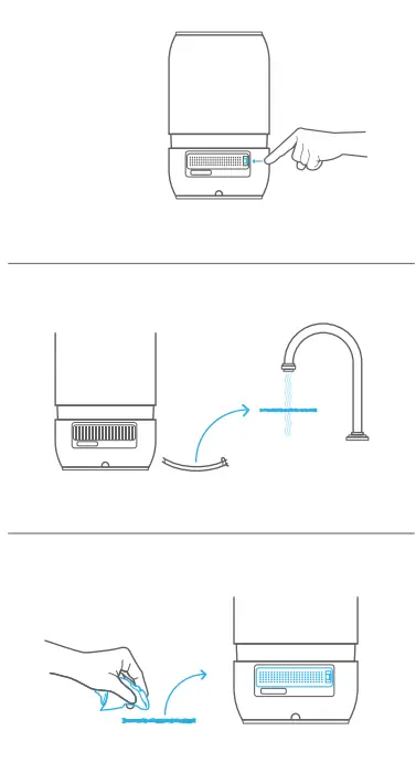 Honeywell HUL900 Series Reflection Ultrasonic Cool Mist Humidifier - Air Filter Cleaning