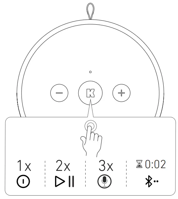 KREAFUNK ACAPPELLA Portable Bluetooth Speaker-FUNCTIONS