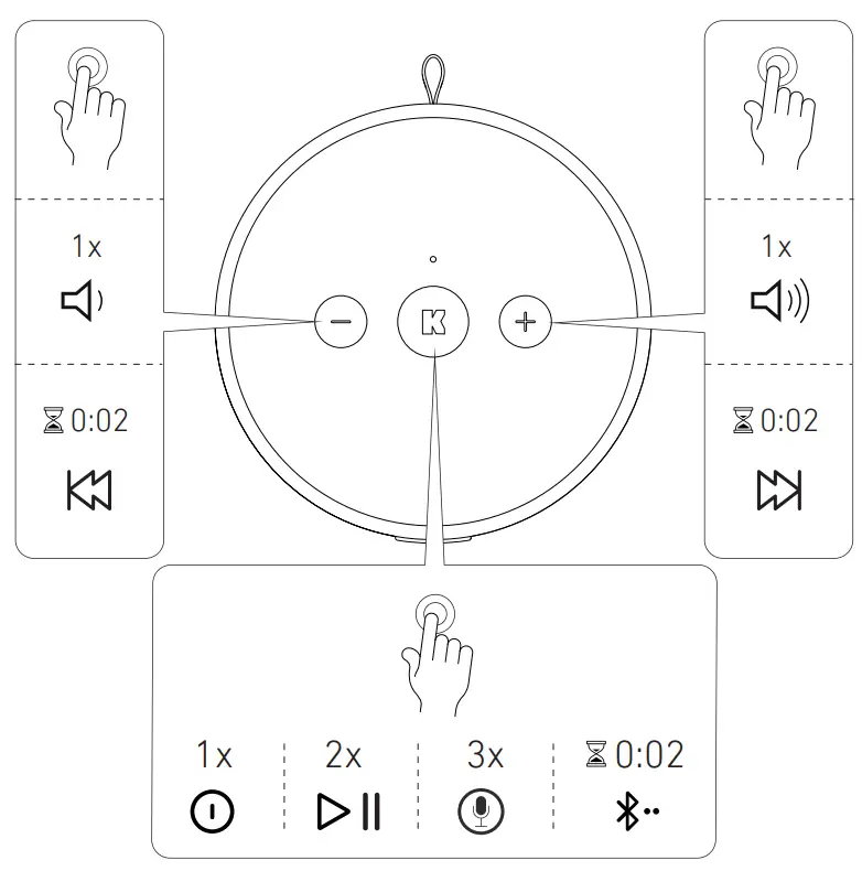 KREAFUNK ACAPPELLA Portable Bluetooth Speaker-aCA1PELLA