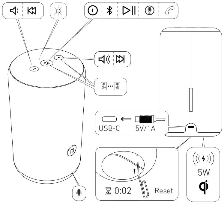 KREAFUNK ACAPPELLA Portable Bluetooth Speaker-fig1