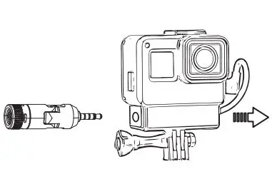 COMICA Mini Flexible Plug-In Cardioid Microphone - Work with GoPro 1st step
