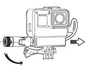 COMICA Mini Flexible Plug-In Cardioid Microphone - Work with GoPro 2nd step