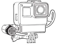 COMICA Mini Flexible Plug-In Cardioid Microphone - Work with GoPro 3rd step