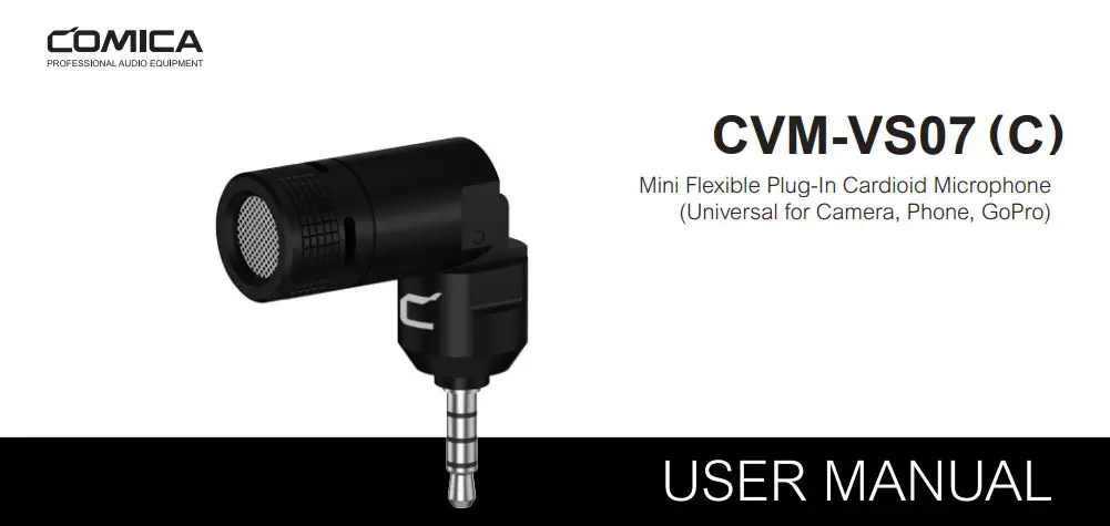 COMICA Mini Flexible Plug-In Cardioid Microphone