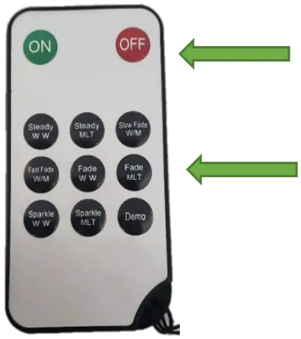 Instructions of Remote Control