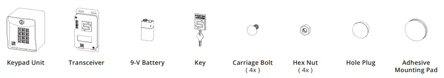 SECURITY BRANDS Ridge Battery Powered Wireless Digital Keypad and Transceiver 2