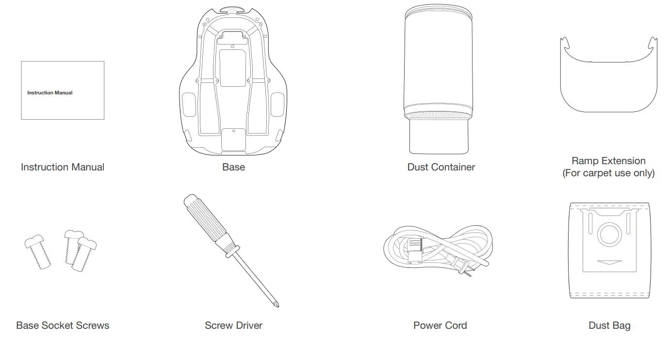Yeedi CH1918 Self Empty Station - Contents