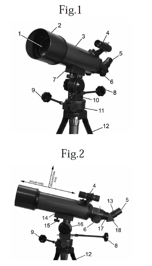 CARSON-RedPlanet-Series-RP-200-Refractor-EQ-Telescope-1
