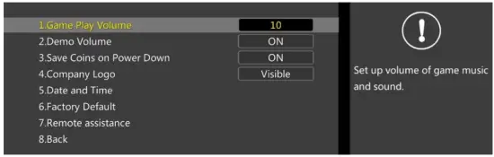 ACE AMUSEMENT Wild West Shooting Game - Basic Settings