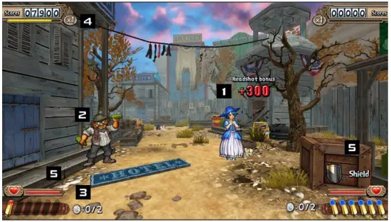 ACE AMUSEMENT Wild West Shooting Game - Description