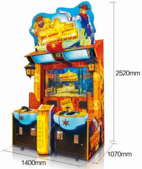 ACE AMUSEMENT Wild West Shooting Game - Parameters