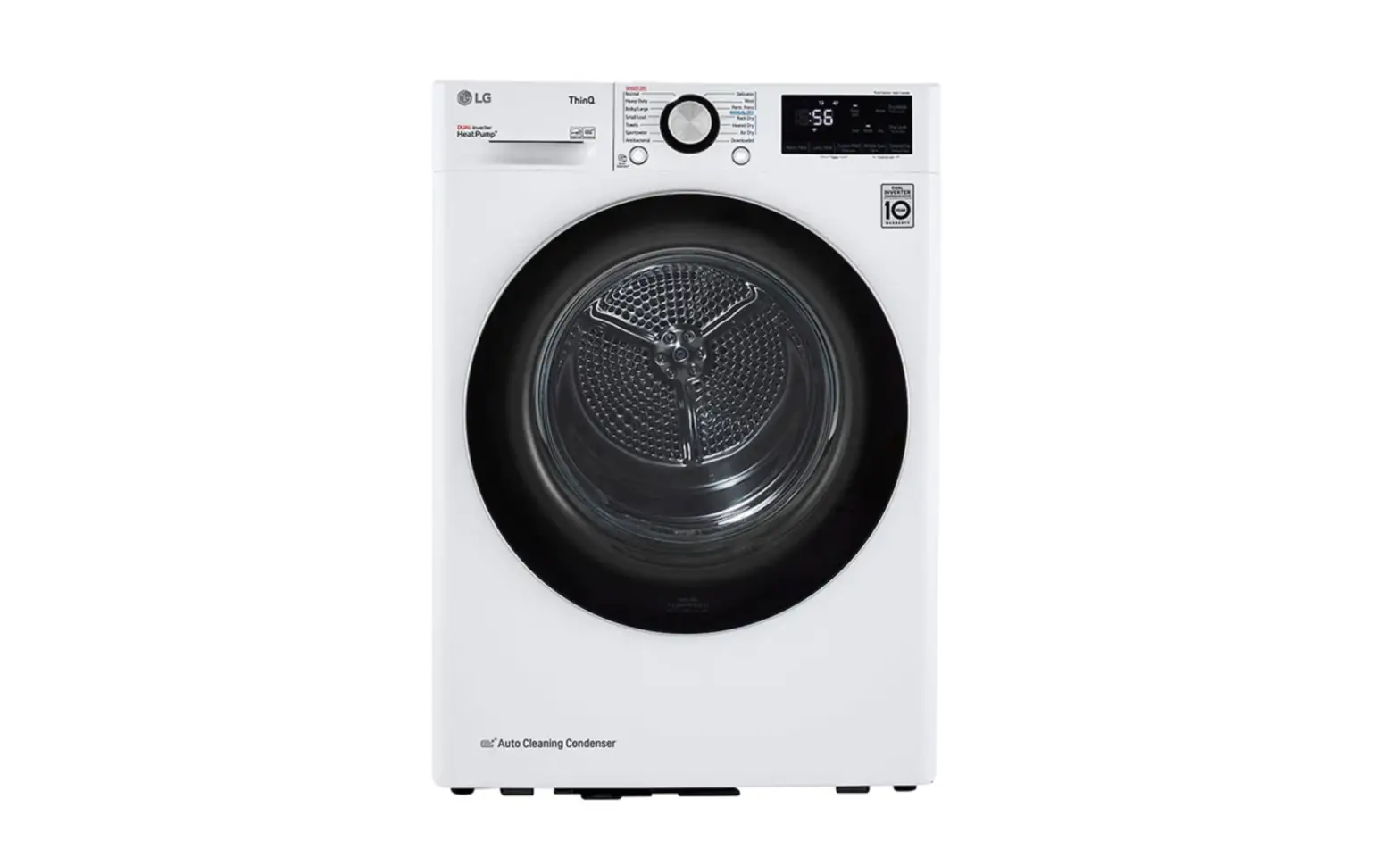 Lg Dlhc1455w 4.2 Cu. Ft. Compact White Electric Dryer With Dual Inverter Heatpump Owner's Manual